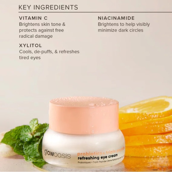 Glowoasis Probiotics + Triple Peptide Refreshing Eye Cream - Picture 7 of 11